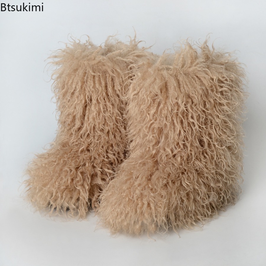 Ladies Trendy Mongolian Fur Bo - огляд і ціна Street Fashion Y2K