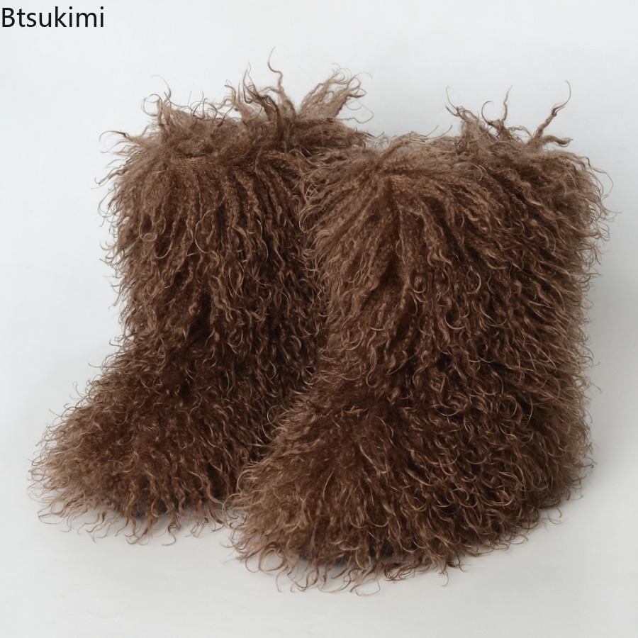 Ladies Trendy Mongolian Fur Bo - огляд і ціна Street Fashion Y2K