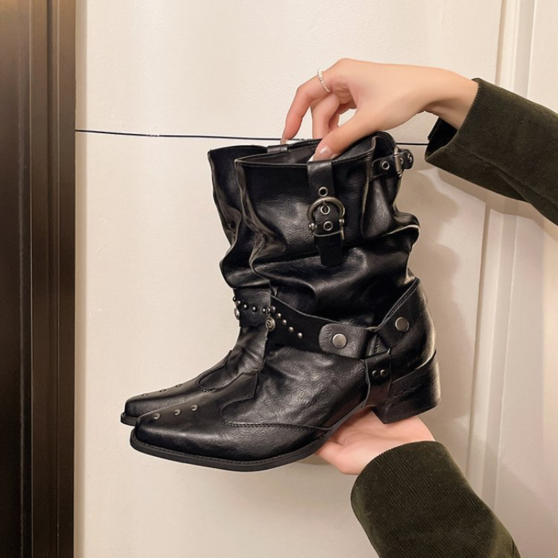 Y2k Motorbike Mid-calf Boots R - огляд і ціна Street Fashion Y2K